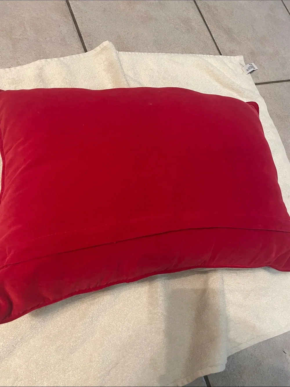 Santa Sleigh Needlepoint Holiday Throw Lumbar Pillow